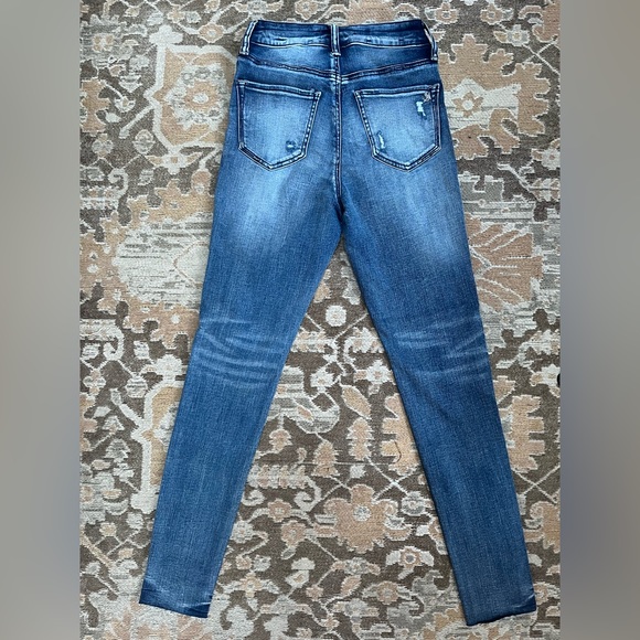 CLEARANCE Padme High Rise Exposed Button Fly Skinny Jeans - Picture 2 of 13